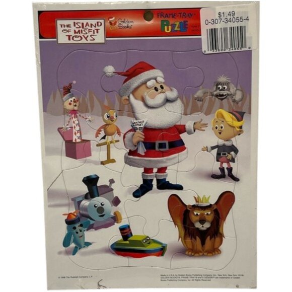 VINTAGE 90s Rudolph the Red-Nosed Reindeer Movie Book Games Bundle NWT - Picture 16 of 16